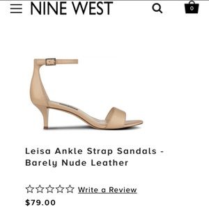 Nine West nude kitten heel pumps